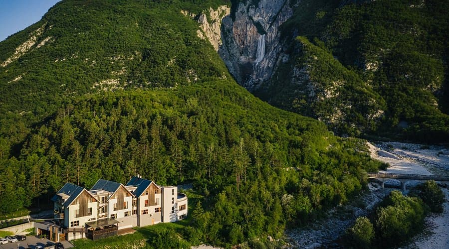 Hotel Boka Bovec — 4-star hotel beneath Boka Waterfall in the Julian Alps, Slovenia